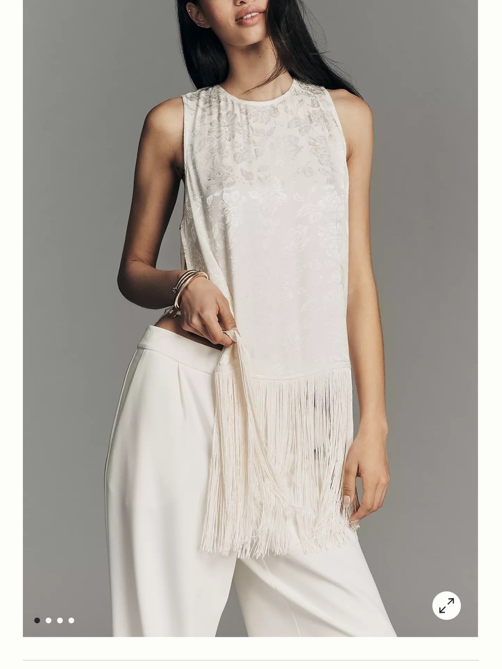 Anthropologie Fringe Top